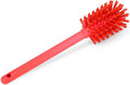 SPARTA Large Water Bottle Brush Ideal for Wide-Mouth Jars, Bottles and Tumblers, Dishwashing Tool with Handle for Home and Commercial Kitchens, Plastic, 12 Inches, Red, (Pack of 6)