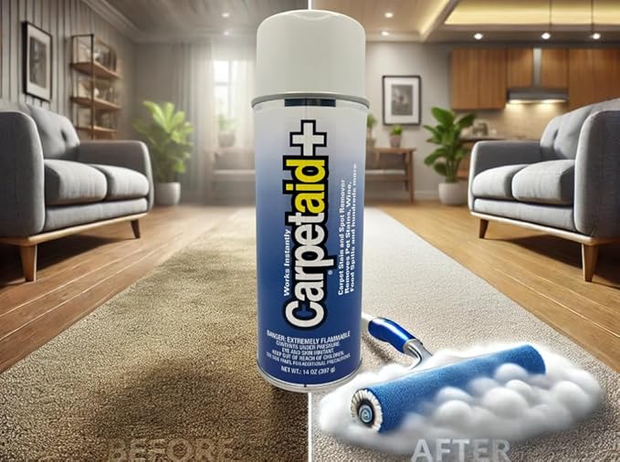 Professional Carpet Spot & Stain Remover – Removes Pet Stains, Coffee, Grease, Ink, & More – pH-Balanced Formula – 14 oz Can (2)