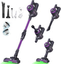 LAQVITA Cordless Vacuum Cleaner, Vacuum Cleaners for Home with 180° Bendable Wand | Green LED Light, Self-Standing, 1.5L Dust Cup, Washable HEPA Filter| Lightweight Stick Vacuum for Hardwood Floors