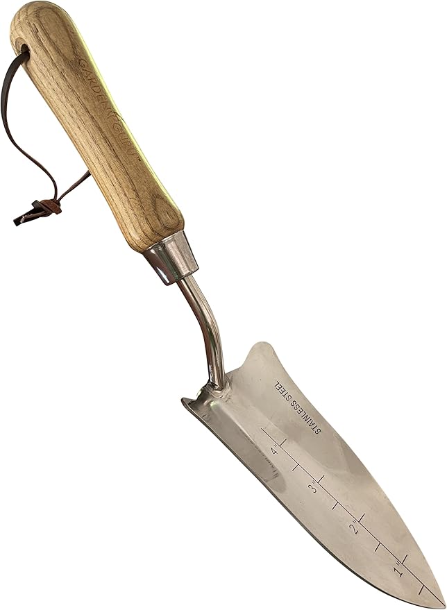 Garden Guru Eco Transplanter Trowel Shovel- 100% Recycled Stainless Steel - Rust Resistant - FSC Certified Wood Ergonomic Handle - Perfect Tool for Gardening Transplanting & Digging - 1 Case (40 Pcs)