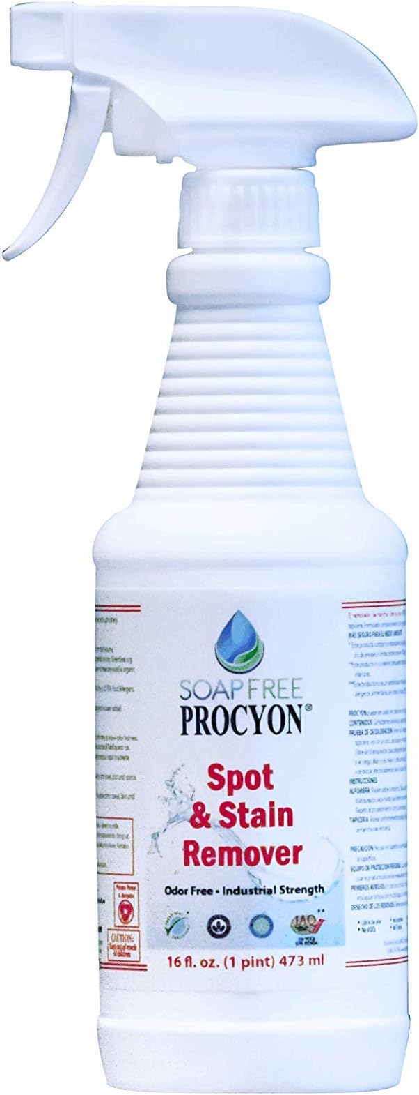 1 Each- 16 oz Bottle- Soap Free PROCYON Spot Remover - Ready to Use (RTU)