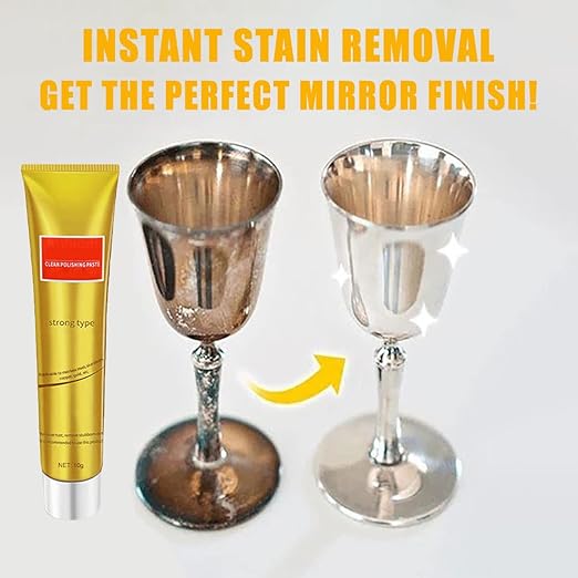 Instashine Metal Polish Cream, Ultimate Metal Polish Cream, All Metal Polish Cream, Instashine Metal Polish, Ultimate Metal Polishing Cream for Stainless Steel/Aluminum/Brass/Copper (3Pcs)