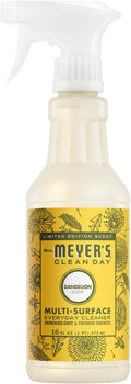 MRS. MEYER'S CLEAN DAY Multi-Surface Everyday Cleaner, Dandelion Scent, 16 Fl Oz Bottle