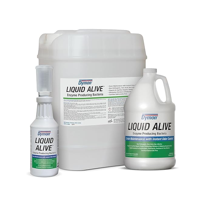 LIQUID ALIVE Odor Digestant Enzyme Multi-Surface and Drain Cleaner 32 oz, 4/Carton (33601)