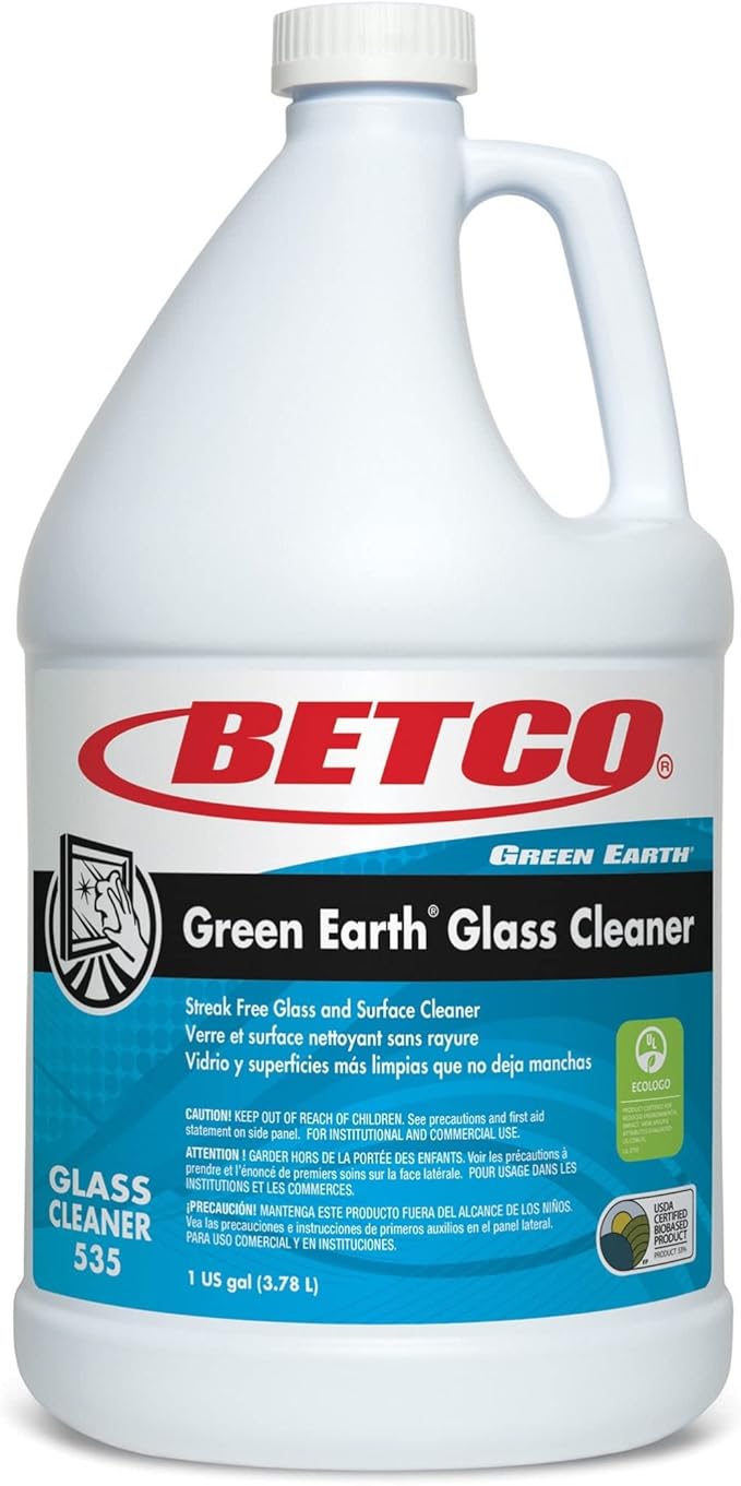 Betco® Green Earth® Glass Cleaner, 1 Gallon, Case Of 4