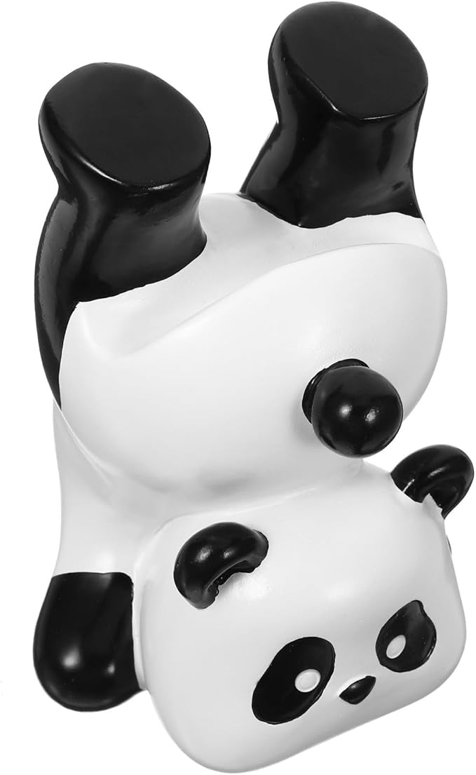 Garneck Resin Animal Glasses Holder Panda Eyeglass Stand for Sunglasses Display Figurine Decor for Home and Desk Secure Eyewear Organizer for Panda Lovers