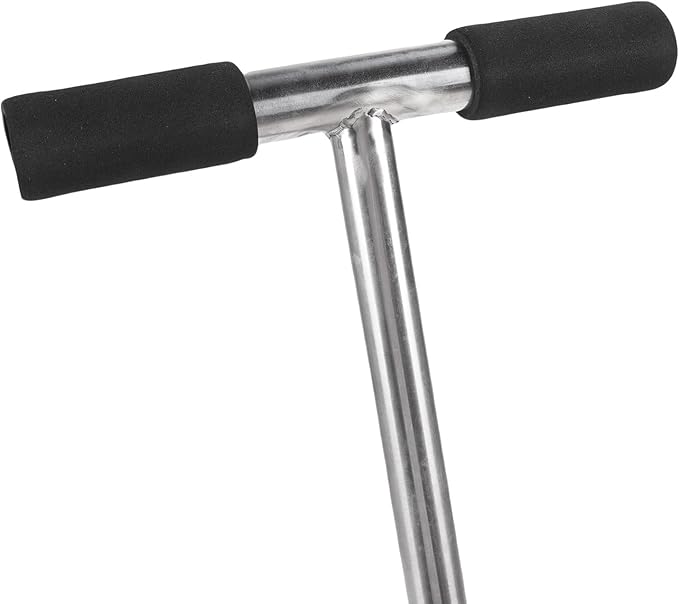 Half Moon Lawn Edger Half Moon Hand Edger Manual Lawn Edger Stainless Steel Serrated Cutter 96.5cm Non Slip Handle with Footplate for Grass Turf Clay Gravel Edging