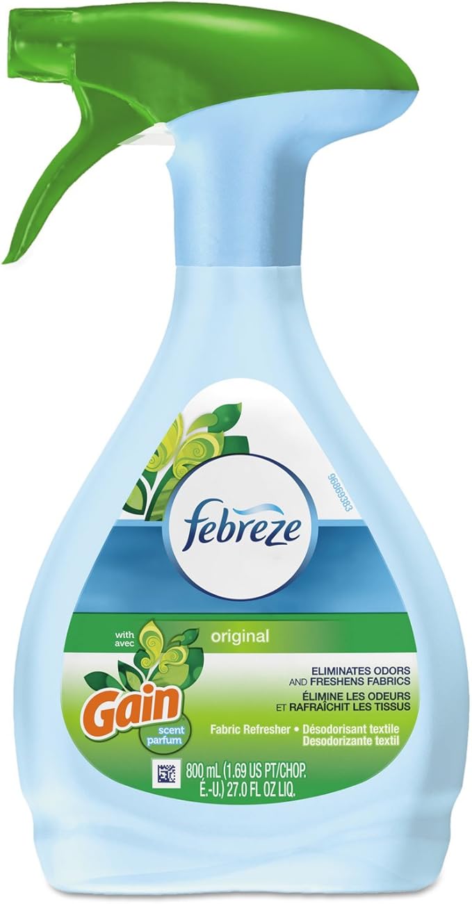 Febreze 47804CT Fabric Refresher & Odor Eliminator Gain Original 27 oz Spray Bottle 6/Carton