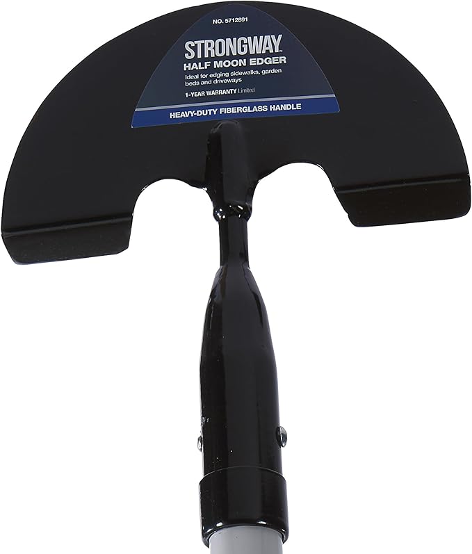 Strongway Half Moon Edger 48in. w/Fiberglass Handle