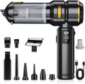 Portable Cordless Handheld Vacuum Cleaner for Car,Smart Display,Dual-Mode:Suction & Blowing,3-Stage Suction Power,One-Touch Dust Emptying,LED lighting,Mini Hand Vacuums for Car,Home,Office,Pet Hair