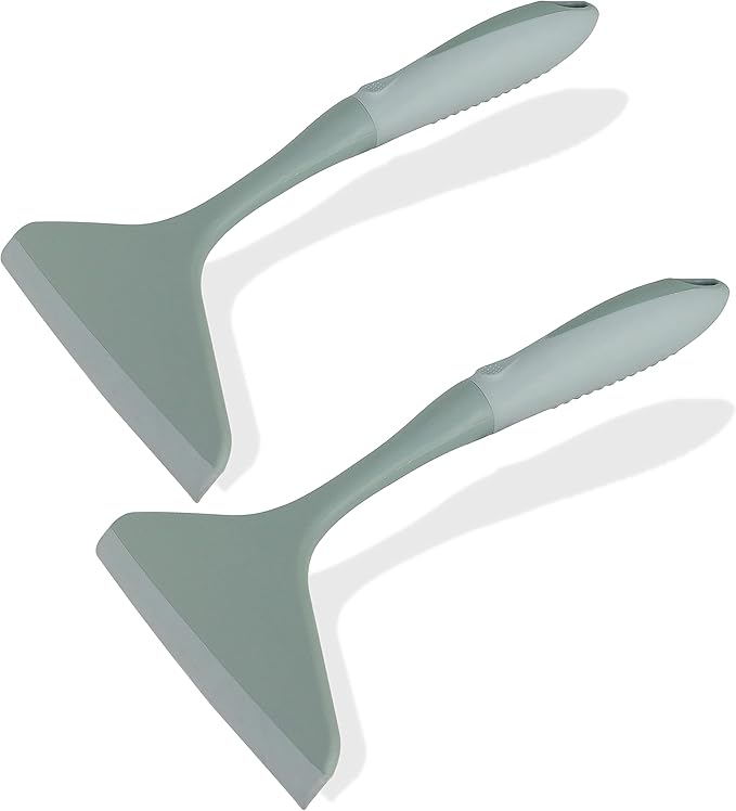 PHYEX 2-Pack Shower Squeegee for Glass Doors & Window, 7.8" Blade Cleaning Tool for Bathroom, Car Windshields, Mirrors, Tiles