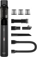 AutoBot Car Vacuum Portable Cordless - 20000PA Handheld Vacuum for Pet Hair, 50 Min Runtime with 5 Attachments & Flexible Hose, 3Hr Fast Charge for Cars, Trucks, Home Cleaning (Type-C)
