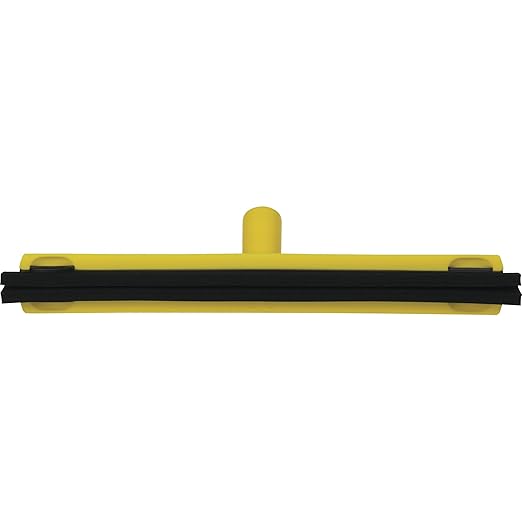 Vikan 77526 Squeegee,Fixed Head,Bench,16",PP/RB,Yellow