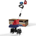 Cordless Garden Tiller Cultivator Compatible with Milwaukee 18V Battery, 250RPM Electric Rototiller with Brushless Motor, 48 Steel Tines, 8.7" Tilling Width, 6.3" Depth, Rotary Tiller(Tool ONLY)