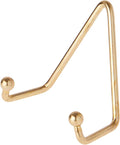 Bard's Shiny Gold-Toned Wall Mountable Plate Hanger, 3.5" H x 3.25" W x 1.75" D (for Plates 3.5" - 5")