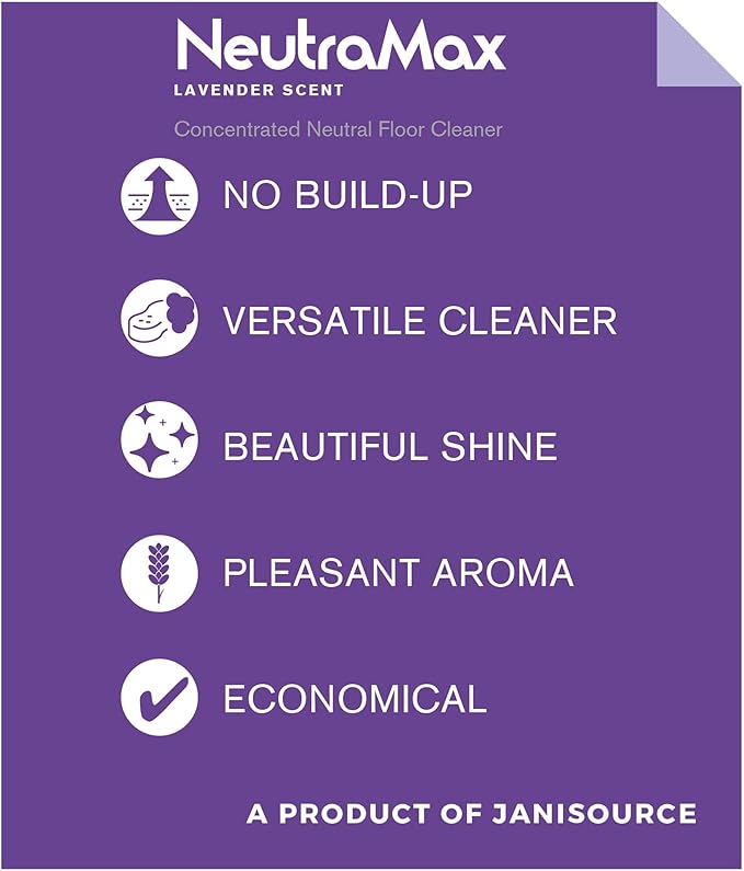 Neutramax Lavender Scented Concentrated Neutral Floor Cleaner, Gallon (Case of 4)