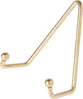 Bard's Shiny Gold-Toned Wall Mountable Plate Hanger, 4.25" H x 3.75" W x 2" D (for Plates 5" - 8")