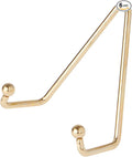 Bard's Shiny Gold-Toned Wall Mountable Plate Hanger, 4.25" H x 3.75" W x 2" D (for Plates 5" - 8"), Pack of 6