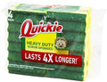 Quickie 2052213 Scrubbing Sponge, Pack of 4, Long Lasting, Heavy Duty, Kitchen and Bathroom Scrubbing Sponge