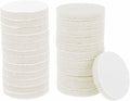 HARFINGTON 24pcs Scrubber Scouring Pads 450 Grits 3 Inch Drill Power Brush Hoop and Loop Surface Conditioning Disc Drill Scuffing Disc Scrub Pads for Home Kitchen Cleaning, White