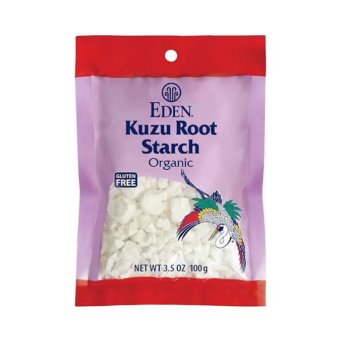 Eden Organic Wild Kuzu Root Starch, Kudzu Powder, Thickener, Macrobiotics, Gluten Free, 3.5 Oz