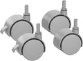 4-Pack 360° Swivel Replacement Wheels for RinseWise Mop Bucket, Universal Plastic Caster Set with 2 Locking Wheels, Easy-Roll Mop Bucket Accessories