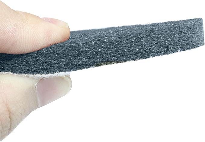 10 Pcs 800 Grits Power Scrubber Pad, Replacement Scouring Pads Abrasive Buffing Pads Drill Power Brush Polishing Pad(5 Inch, Grey)