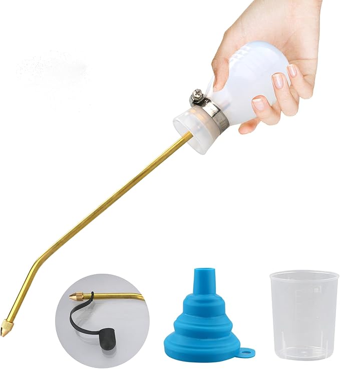 Powder Duster, Powder Nozzle Hand Duster, Powder Applicator with Long Copper Tubing, and Garden Applicator for Indoor and Outdoor Multipurpose