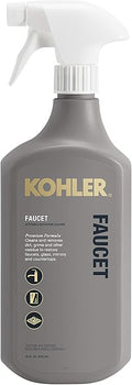 KOHLER K-EC23723-NA Faucet Cleaner, Kitchen and Bathroom Cleaner, Streak Free Shine, Ammonia and Alcohol Free, 28 FL Oz