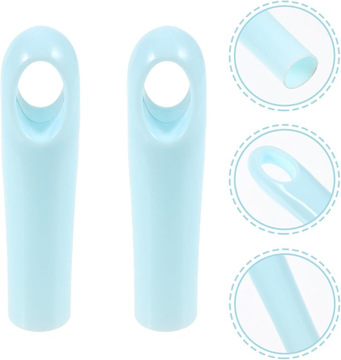 2pcs Dustpan Broom Handle Replacement Grip Covers 19mm Plastic Broom Pole Handle End Caps for Household Sweeping Tools Cleaning Accessories