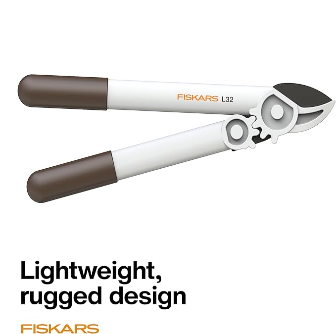 Fiskars PowerGear Lopper, Lightweight Anvil Garden Tool, White