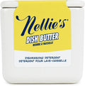 Nellie's Dish Butter - Zero-Waste Alternative to Liquid Dish Soap with Reusable Ceramic Container (White) - Light Lemongrass Scent - Plastic-Free Dishwashing - (Made in Canada)