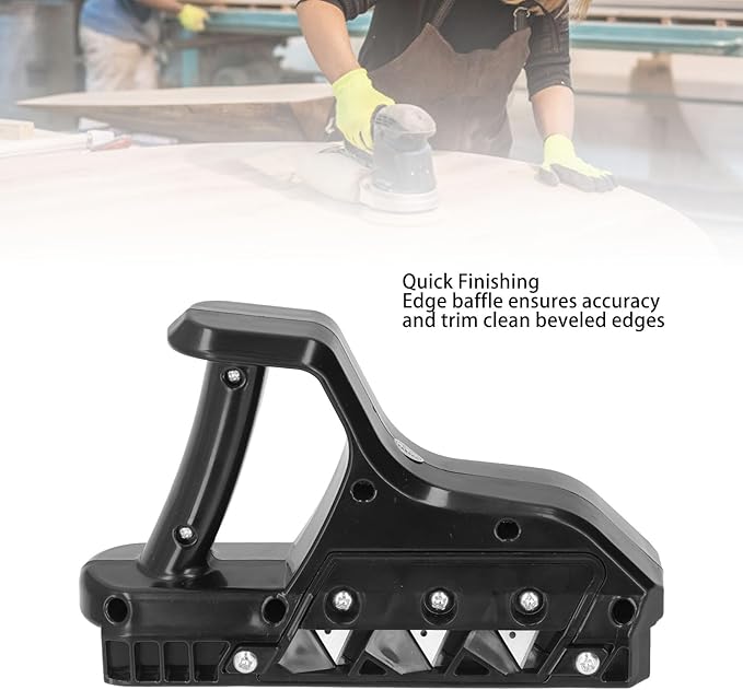 WALFRONT Gypsum Board Chamferer Plasterboard Fast Cutter with 10 Blades, 45 Degree Gypsum Board Edger Hand Plane Chamferer, Provides Clean Finish for Woodworking