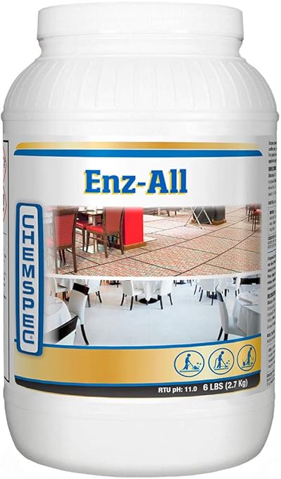Chemspec ENZ-All – Professional Multi-Purpose Enzyme Traffic Lane Carpet Cleaning Concentrate, 1-6 lb jar (C-EA6)