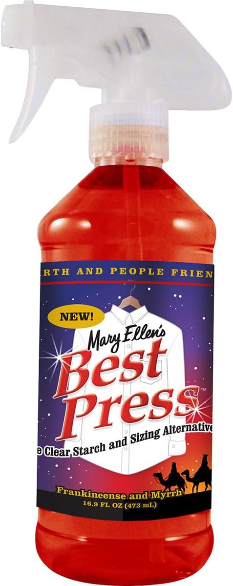 Mary Ellen Products Mary Ellen's Best Press Clear Starch Alternative, 16-Ounce, Frankincense and Myrrh