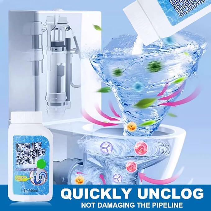 Powerful Pipe Dredging Agent, 2025 Upgrade Powerful Pipe Cleaner, Sink And Drain Cleaner, Pipeline Dredging Agent, Kitchen Sink Drain Cleaner for Kitchen, Bathroom (3PCS)