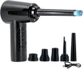 Electric Compressed Air Duster (53000 RPM) - Rechargeable Cordless Air Duster & Keyboard Cleaner for PC & Electronics - Reusable Cleaner Replaces Canned Air Spray.