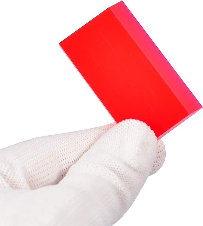 2-inch Extra Small Rubber Squeegee Flexible and Soft Non Scratching for Resin 3D Printing Cleanup, Car Rear Glass Cleaning, Mirror Cleaning, Window Tint Films, Pack of 3