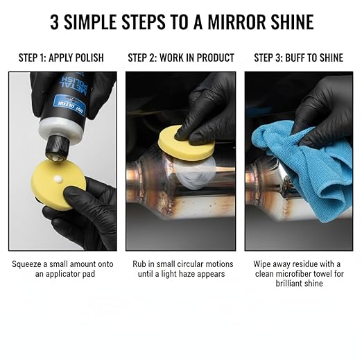 Metal Polish, 16 fl oz, Ultimate Show Shine, Cleans and Protects Aluminum, Stainless Steel, Brass, Copper, Silver, Gold