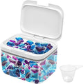94oz/2.8L Laundry Pods Container for Room Organization Dishwasher Laundry Pod Holder with One-Press Lid and Scoop Large Capacity Holds 150 Pods Detergent Powder Container Sealed Dryer Sheet Holder
