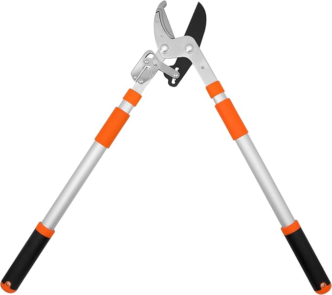 Zenport LRT11 Telescopic Ratchet Anvil Lopper, 23.5-Inch to 35.8-Inch