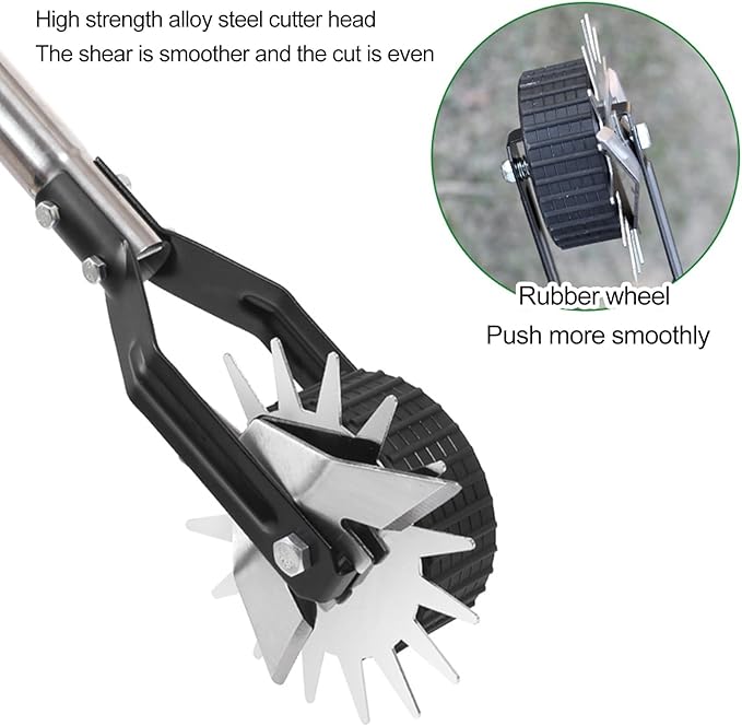 Edger Lawn Tool,Tawn Edger,Gardening Hand Tools,Hand Edger Lawn Tool Made of Stainless Steel,Adjustable Length,Ideal for Precise Grass Trimming Along Sidewalks, Garden,Driveways & Flower Bed M