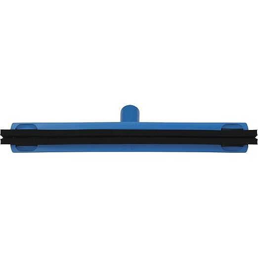 Vikan 77523 Squeegee,Fixed Head,Bench,16",PP/RB,Blue
