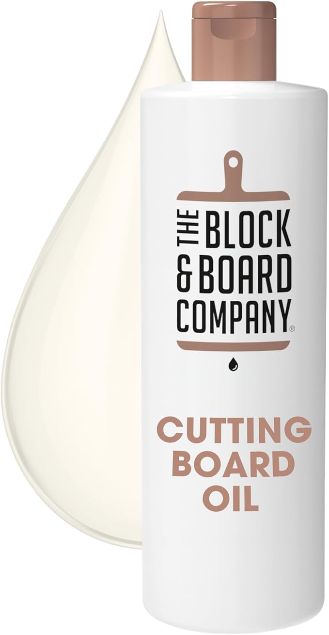 Specialist Cutting Board Oil by The Block & Board Company | Food Grade Mineral Oil for Wood, Stone, & Butcher Blocks | Quick Drying, Tasteless, Odorless & Colorless | Restore & Protect (8.5oz/250ml)