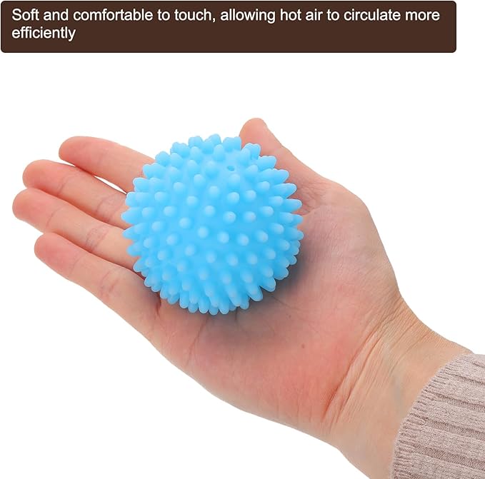 uxcell 4pcs Reusable Laundry Dryer Balls Vinyl Drying Balls for Reduce Wrinkles Static Fabric Softener Reduce Drying Time Save on Energy, Black