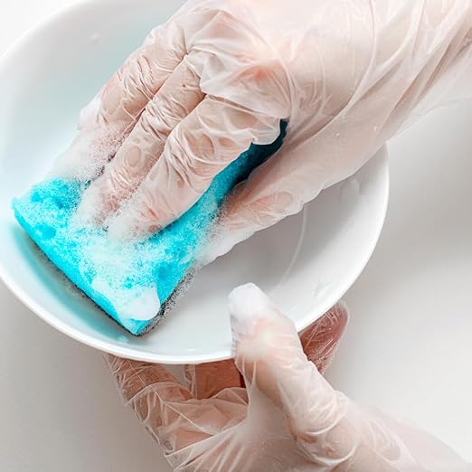 ForPro Disposable Vinyl Gloves, Clear, Industrial Grade, Powder-Free, Latex-Free, Non-Sterile, Food Safe, 2.75 Mil. Palm, 3.9 Mil. Fingers, Small, 100-Count (Pack of 10)