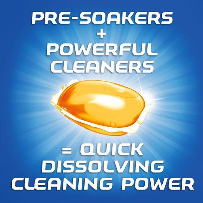 Finish Gelpacs Dishwasher Detergent Pods, Quick Dissolving Cleaning Power, Fights Grease & Dried-On Food, Easy-to-Use Pre-Measured Dishwasher Soap, Orange Scent, 84 Count