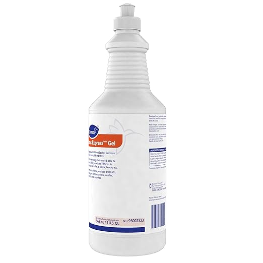 Diversey 95002523 Citrus Express Gel, All Purpose Gel Solvent Spotter Removes Gum, Oils, Ink, Grease from Carpet & Hard Surfaces, Citrus Scent, 32-Ounce (Pack of 6)