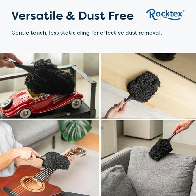 Anti-Static Dusting Brush – Safe for Electronics, Screens, Car Interior & Collectibles – Soft, Non-Scratch, Washable & Reusable