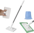 Snap Grip Mini Mop, Clever Zero Touch Cloth Changing Mini Mops, 39 Inch Retractable Gap Dust Cleaner Lazy Mops with Locking Head & Sweeping Cloths for Multi Cleaning
